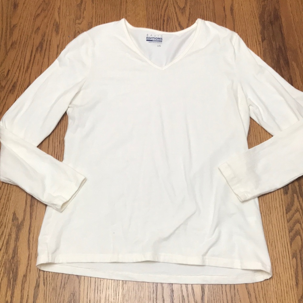 LONG SLEEVE V NECK